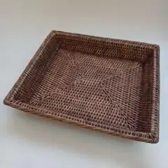 竹かご籐籠 竹籠 竹細工 竹編みカゴ 小物入れ 古道具　かご 昭和レトロ