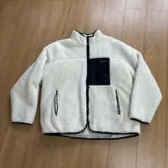 ホワイト フリースジャケット