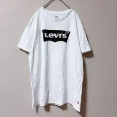 リーバイス 迷彩ロゴプリント 半袖 Ｔシャツ L ホワイト デイリーユース
