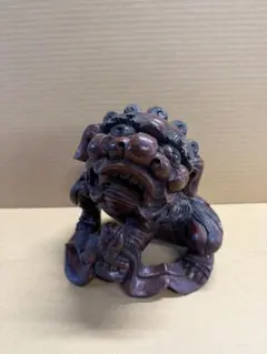 L511」長期保管品 木彫獅子 唐木 唐獅子 彫刻 飾り 置物 - メルカリ