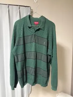 早い者勝ちSupreme ニットポロ チェック柄 ブラック半袖 ポロシャツ 短