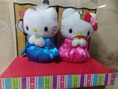 ハローキティ おひなさま風ぬいぐるみ セット