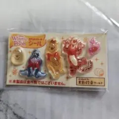 東京ばな奈ワールド　くまのプーさんぷっくりシール　はちみつケーキ