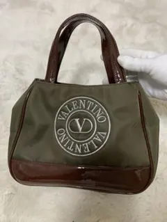 VALENTINO vintage ハンドバッグ カーキ ブラウンのサムネイル
