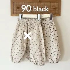 ベビー 韓国子供服 パンツ ribbon bebe pants black 90