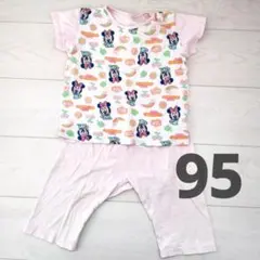 半袖パジャマ上下セット 90cm ミニーちゃん