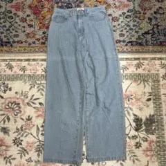 ワイドストレート バギーデニムパンツ　着画⭕️ バギーデニム　buggydenim