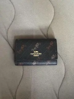 (お値下げしました！) COACH ブラック レザー キーケース