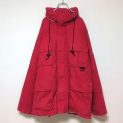 90s トミーヒルフィガー ダウンジャケット 赤 L フラッグタグ 袖ワッペン