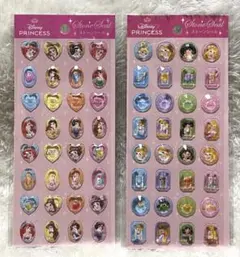 ディズニープリンセス ストーンシール 2種セット
