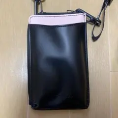 JILL STUART スマホショルダーバッグ ブラック/ピンク