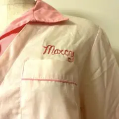 ヴィンテージ　レトロ　ボーリングシャツ　ユニフォーム　ピンク50s 60s古着のサムネイル
