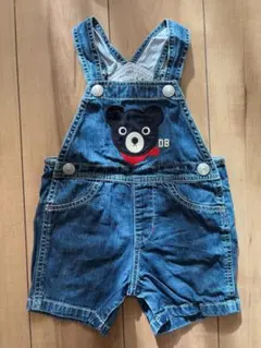 DOUBLE B デニムオーバーオール 70-80