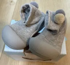 attipas グレー ベビーシューズ