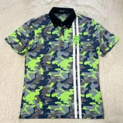 J.LINDEBERG GOLF 迷彩柄 半袖ポロシャツ S グレー×ネイビー - メルカリ