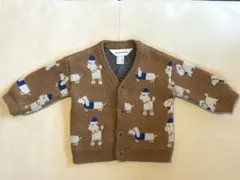 H&M ADORABLES 犬柄ウールカーディガン