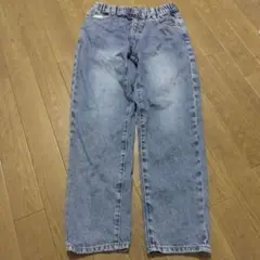 キッズ用ライトブルー長ズボン 140cm