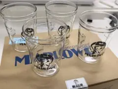 MARLOWE マーロウ ビーカー耐熱グラス 4個セットHARIO