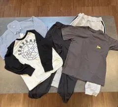 まとめ売り　140センチ　半袖＆長袖Tシャツ　長袖シャツ　スウェットパンツセット