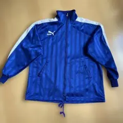 PUMA 青 ストライプ ジャージ上