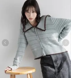 LOWRYS FARM ニットカーディガン