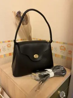 nano なの ショルダーバッグ ハンドバッグ ブラック