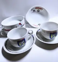 【希少・昭和レトロ】スヌーピー 食器セット カップ＆ソーサー スープ皿 5点のサムネイル