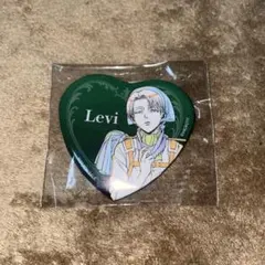公*o様 進撃の巨人 激動 ハート型缶バッジ リヴァイ
