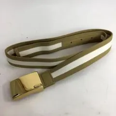 GUCCI グッチ レザー ベルト シェリーライン ロゴ グリーン ホワイト