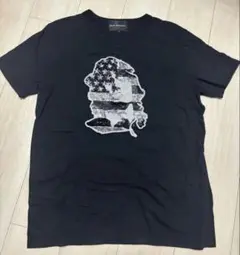 DARTIN BONAPARTO Tシャツ Dartin Bonaparto ダルタンボナパルト スパンコールTシャツ ブラック