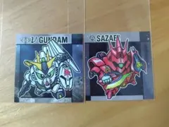 おまとめ歓迎　元祖SDガンダムスナック シール　νガンダム　サザビー