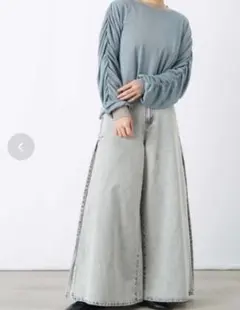luca/ladyluckluca★サイドタックワイドパンツ★新品★2026SSのサムネイル