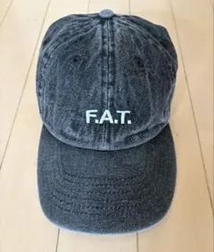F.A.T. キャップ ブラック デニム 帽子
