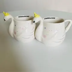 スターバックススワンマグカップ2個白鳥STARBUCKS