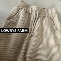 LOWRYS FARM ヘンケイワッフルカットスカート　M