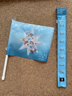 ディズニーシー　25周年　フラッグ　チップ&デール　プルート