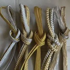 ゆ1862⭐️帯締め❤️まとめ売り❤️5点セット❤️新品あり❤️美品あり⭐️着物⭐️金.銀