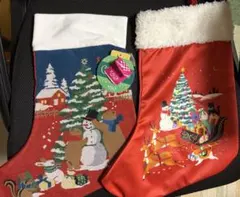 KALDI クリスマスソックス　2点セットのサムネイル