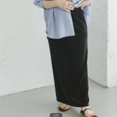 URBAN RESEARCH 黒ロングスカート フリーサイズのサムネイル