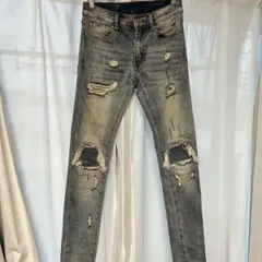 mnml ダメージデニムパンツ 28のサムネイル