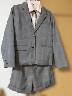 PINK-latte チェック柄スーツ 160cm 卒服　ショートパンツ