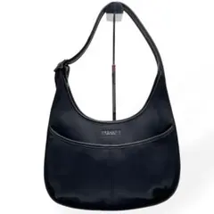極美品　COACH オールドコーチ　ショルダーバッグ　ナイロン　レザー　ブラック