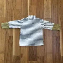 tete a teteストライプ ハイネックシャツ 95cm