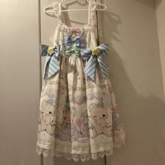 ゆめかわくまジャンパースカート　イエロー　To Alice ロリータのサムネイル