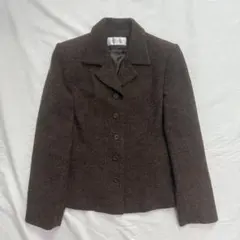 ブラウン ヘリンボーン テーラードジャケット ｜古着｜人気アイテム