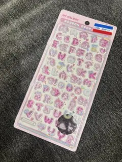 新品★正規品　ボンボンドロップシール サンリオ 文字 moji マイメロディー