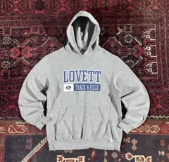 RUSSELL ヘビーウェイト カレッジロゴ プルオーバー パーカー グレー L