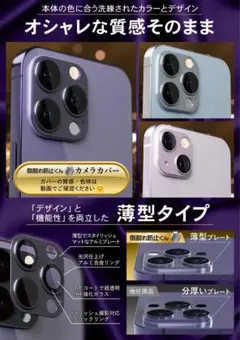 iPhone 14 Pro / iphone14ProMax 用レンズ強化ガラス