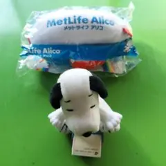 非売品】メットライフ アリコ スヌーピー マスコット ぬいぐるみ