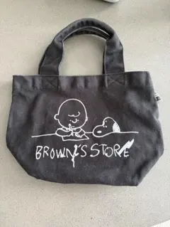 スヌーピーミュージアム トートバッグ ブラック